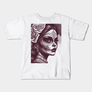 Portrait of a Mexican Catrina Kids T-Shirt